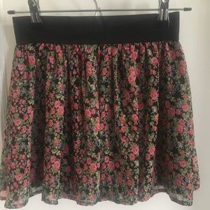 Floral skater skirt